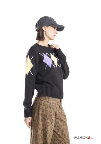 Geometric pattern Wool Mix Sweater - ph 2