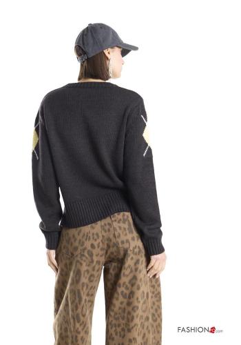 Geometric pattern Wool Mix Sweater - ph 3