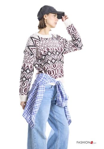 Maglione in Misto Lana Fantasia geometrica - ph 2