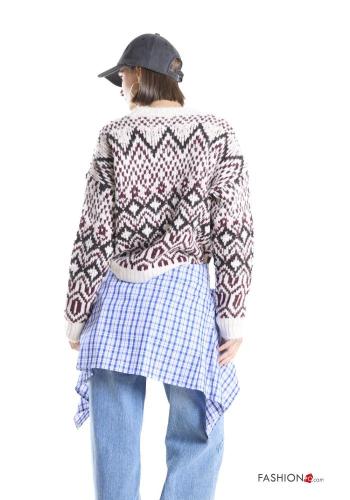 Maglione in Misto Lana Fantasia geometrica - ph 3