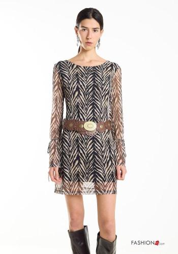 Patterned mini backless Dress - ph 2