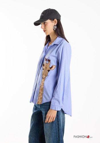 Camicia in Cotone Fantasia animali - ph 3