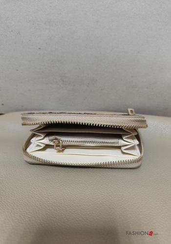 Cartera de Cuero Genuino con bolsillos con cremallera - ph 4
