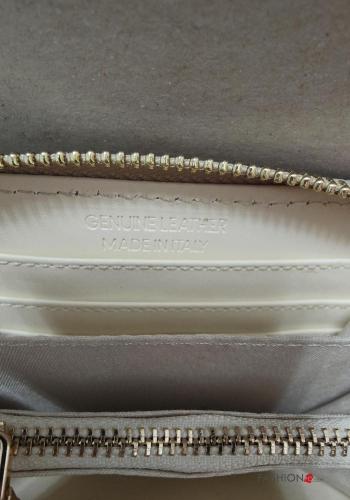 Cartera de Cuero Genuino con bolsillos con cremallera - ph 5