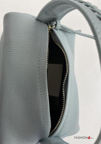 Bolso de Cuero Genuino con cinturón con cremallera con forro con bolsillos - ph 5