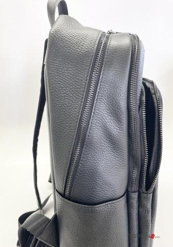 Sac à dos en Cuir Véritable unisex avec poches avec fermeture éclair avec doublure pour ordinateur avec ceinture - ph 3