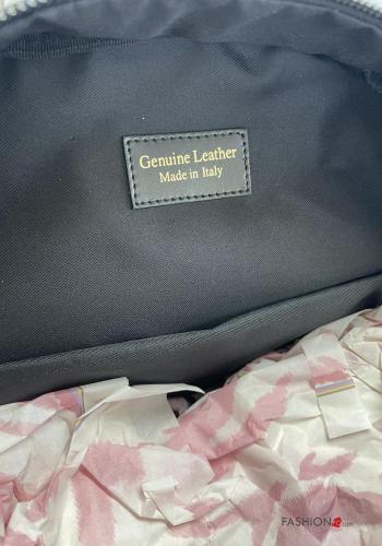 Sac à dos en Cuir Véritable unisex avec poches avec fermeture éclair avec doublure pour ordinateur avec ceinture - ph 8