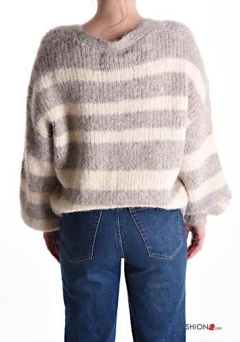 Gilet en Mélange de Laine à boutons à col en V - ph 2