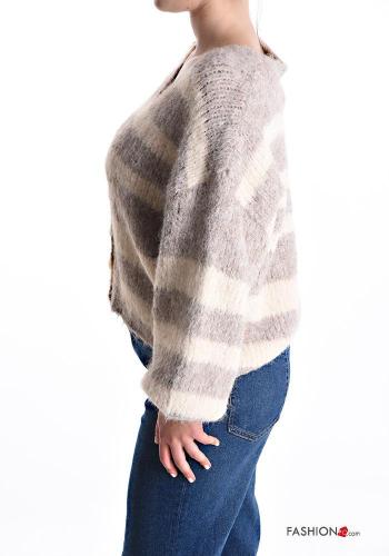Gilet en Mélange de Laine à boutons à col en V - ph 3