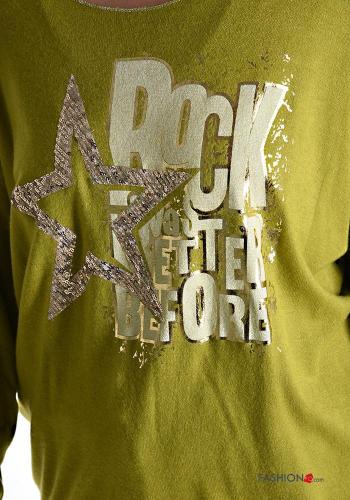 T-shirt à manches longues à paillettes - ph 4