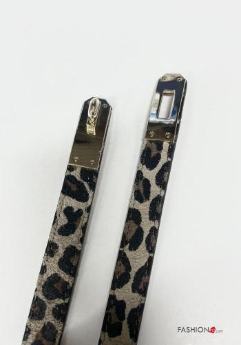 Animal motif Suede Genuine Leather Belt - ph 5