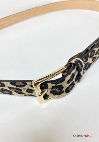 Animal motif Genuine Leather Belt - ph 3