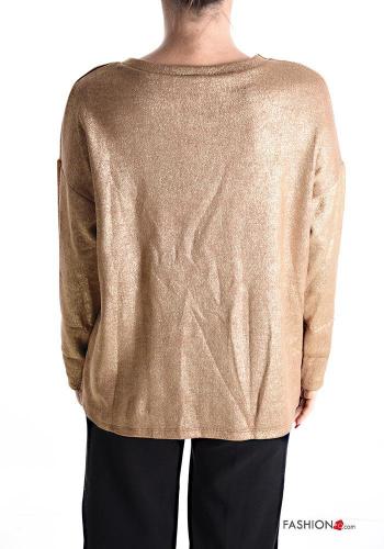 lurex crew neck Long sleeved top - ph 2