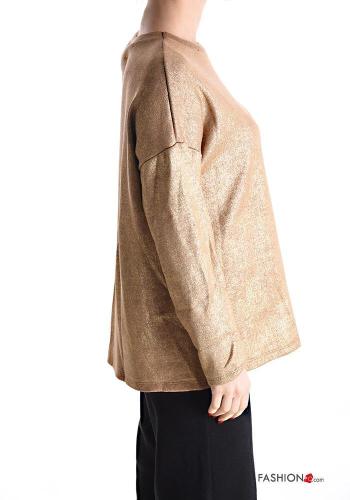 lurex crew neck Long sleeved top - ph 3