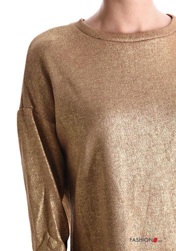 lurex crew neck Long sleeved top - ph 4