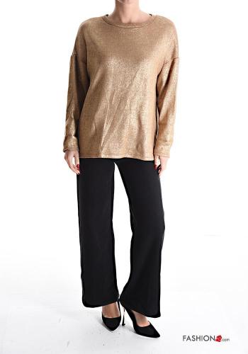 lurex crew neck Long sleeved top - ph 5