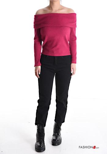Gerippte lange ärmel Langarmshirt - ph 2