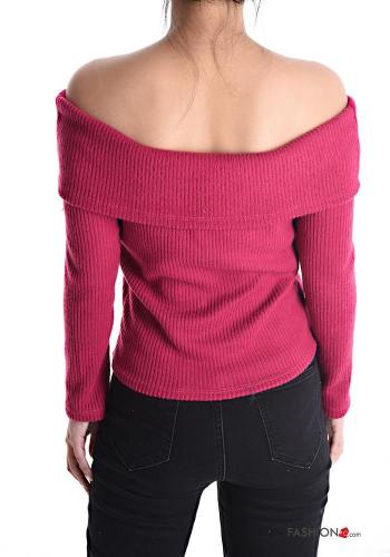 Gerippte lange ärmel Langarmshirt - ph 5