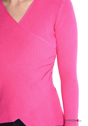 Ribbed Sweater with v-neck - ph 2
