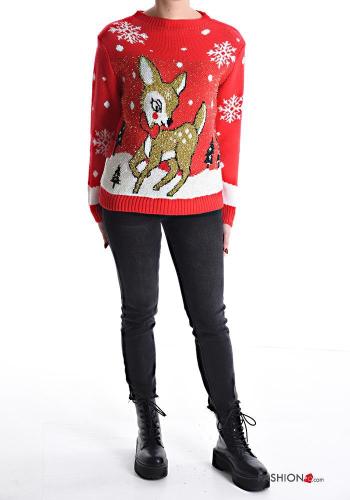 Jersey manga larga cuello redondo Navidad - ph 5