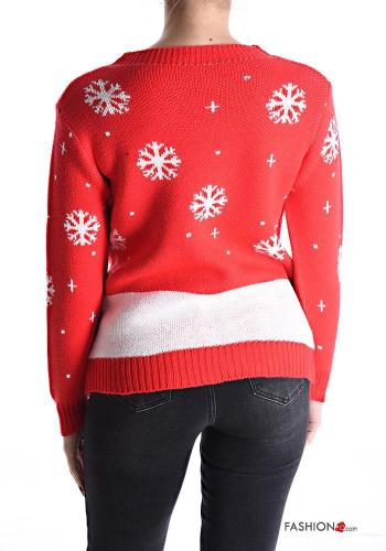 Maglione maniche lunghe girocollo Fantasia natalizia - ph 2