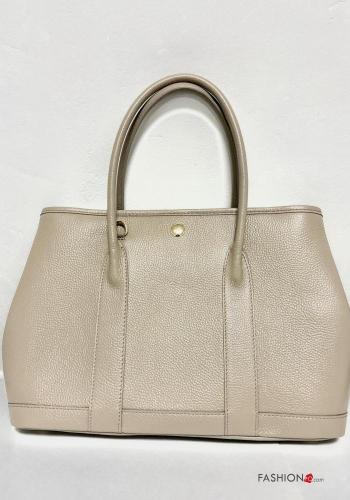 Tasche aus Echtes Leder mit Taschen mit Reißverschluss - ph 2