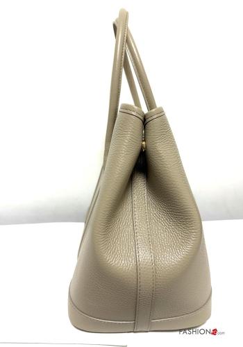 Tasche aus Echtes Leder mit Taschen mit Reißverschluss - ph 3