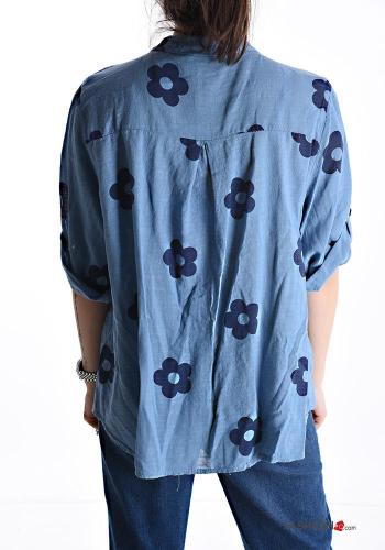 Camisa de Algodón con botones manga tres cuartos - ph 2