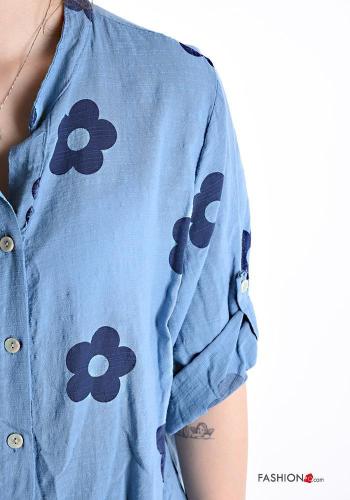 Camisa de Algodón con botones manga tres cuartos - ph 4