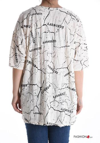 T-shirt in Cotone maniche corte girocollo - ph 2
