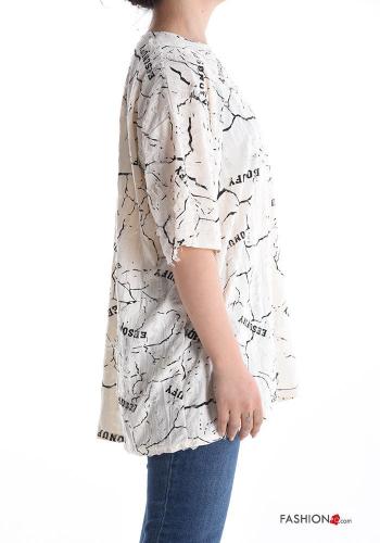 T-shirt in Cotone maniche corte girocollo - ph 3