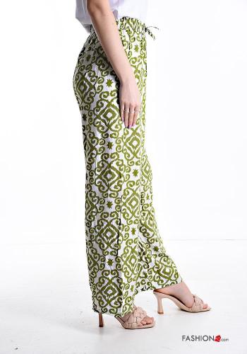 Pantalones wide leg con elástico - ph 3