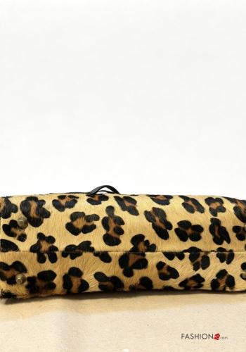 Tiere Muster Tasche aus Echtes Leder mit Reißverschluss - ph 5