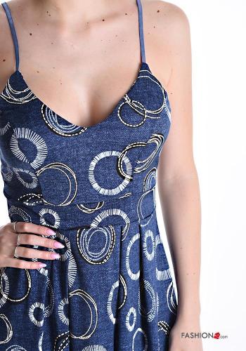 sleeveless mini adjustable Dress plunging neckline - ph 4