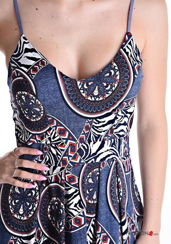 adjustable mini Dress plunging neckline - ph 4