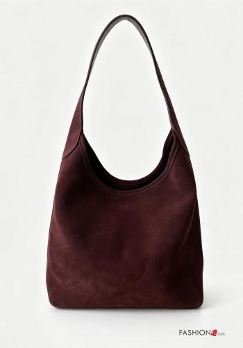 Sac en Cuir Véritable avec fermeture éclair avec bandoulière - ph 2
