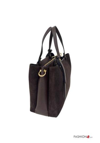 Bolso de Cuero Genuino con cremallera con bandolera - ph 3