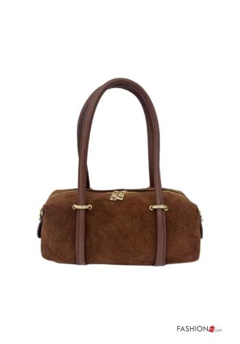 Bolso de Cuero Genuino con cremallera con bandolera - ph 2