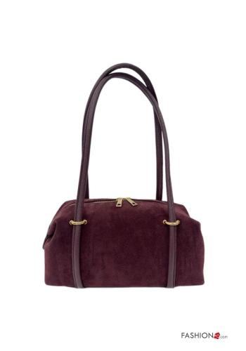 Bolso de Cuero Genuino con cremallera con bandolera - ph 2
