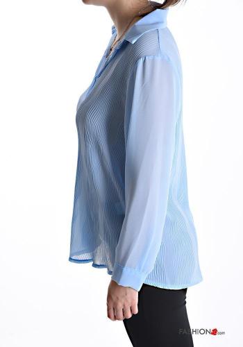 Camicia plissé con bottoni - ph 3