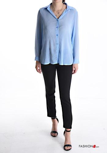 Camicia plissé con bottoni - ph 5