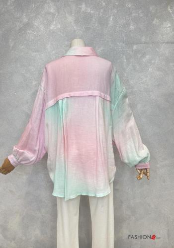 Camicia in Cotone oversize con bottoni - ph 2