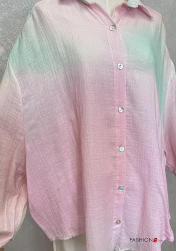Camicia in Cotone oversize con bottoni - ph 4