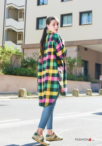 Camicia in Cotone Fantasia quadrettata vichy - ph 2