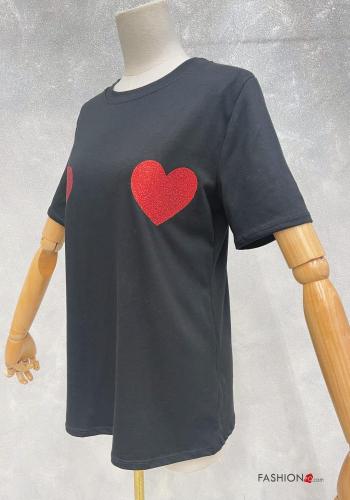 Herzmuster T-shirt aus Baumwolle - ph 2