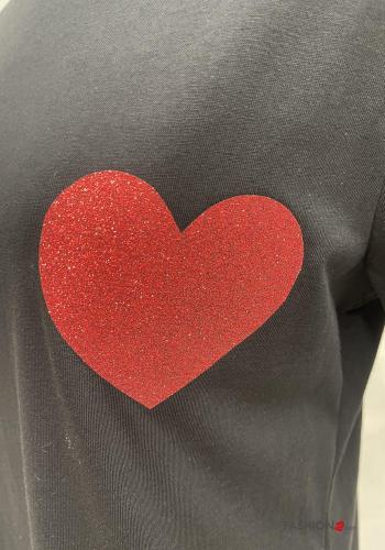 Herzmuster T-shirt aus Baumwolle - ph 4