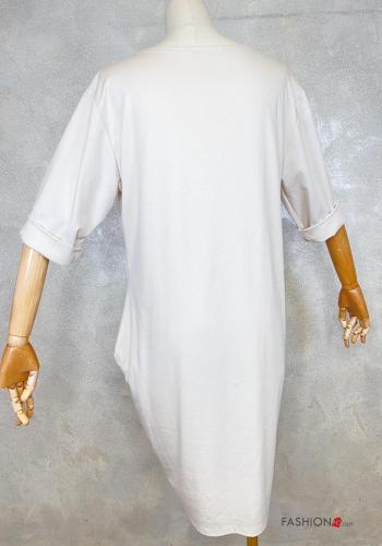 Robe Imprimé écrit avec poches - ph 4