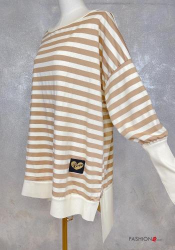 Felpa in Cotone Fantasia righe - ph 2