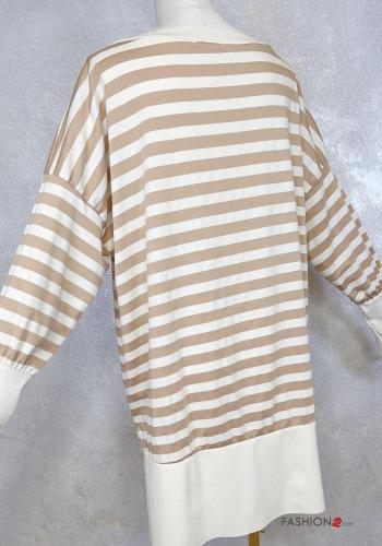 Felpa in Cotone Fantasia righe - ph 4
