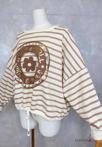 Maglione in Cotone Fantasia righe con coulisse - ph 6